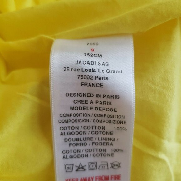 JACADI SIZE 10 - YELLOW SKATER DRESS - Picture 4 of 5
